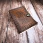 Leather diary, Normal Paper, Rose with Embossed design,Leather Journal Size - 7 x 5 in