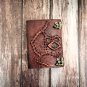 Leather diary, Vintage Paper, looks Hocus-Pocus Embossed design,Leather Journal Size - 7 x 5 in