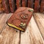 Leather diary, Vintage Paper, looks Hocus-Pocus Embossed design,Leather Journal Size - 7 x 5 in