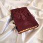 Leather diary, Vintage Paper, Mother of Earth Embossed design,Leather Journal Size - 7 x 5 in