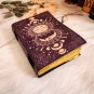 Leather diary,Leather Journal,Vintage paper, Sun & Moon Printed design,Size - 7 x 5 in