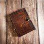 Brown Leather diary, Normal Paper, The Journey Embossed design,Leather Journal Size - 7 x 5 in