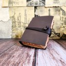 Brown Leather diary,Leather Journal,Vintage paper, Handmade Leather Dairy,,Size - 7 x 5 in