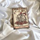 Handmade,Leather diary, Leather Journal,Vintage paper, THE LOVERS Printed design, Size - 7 x 5 in