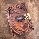 Handmade, Leather diary, Vintage Paper, Hocus-Pocus Embossed design,Leather Journal Size - 7 x 5 in