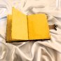 Handmade,Leather diary, Vintage paper, Gold Crescent Moon & Stars Printed design, Size - 7 x 5 in