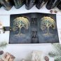Handmade,Leather diary, Vintage paper, Tree of Life Printed design, multi colour, Size - 7 x 5 in