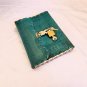 Handmade, Leather diary, Normal Paper, Lock and key Embossed design Size - 7 x 5 in