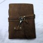 Brown, Handmade,Leather diary, Vintage paper, Size - 7 x 5 in