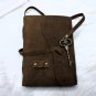 Brown, Handmade,Leather diary, Vintage paper, Size - 7 x 5 in