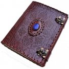 Handmade, Leather diary, normal Paper, Stone  Embossed design Size - 7 x 5 in