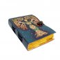 Handmade,Leather diary, Vintage paper, Mother Of Earth Printed design, multi colour, Size - 7 x 5 in