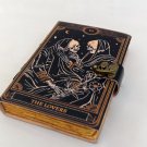 Handmade,Leather diary, Vintage paper, THE Lovers Printed design, multi colour, Size - 7 x 5 in