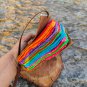 Handmade,Leather diary, Vintage multi colour paper, , Size - 7 x 5 in