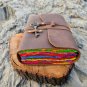 Handmade,Leather diary, Vintage multi colour paper, , Size - 7 x 5 in