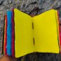 Handmade,Leather diary, Vintage multi colour paper, , Size - 7 x 5 in