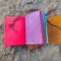 Handmade,Leather diary, Vintage multi colour paper, , Size - 7 x 5 in