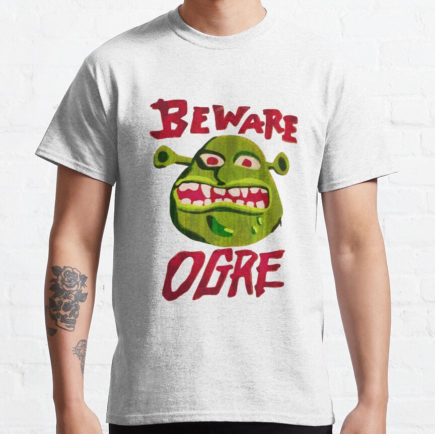 Cuidado Ogro | Shrek Beware Ogre Classic T-Shirt Sweatshirt Hoodie For ...