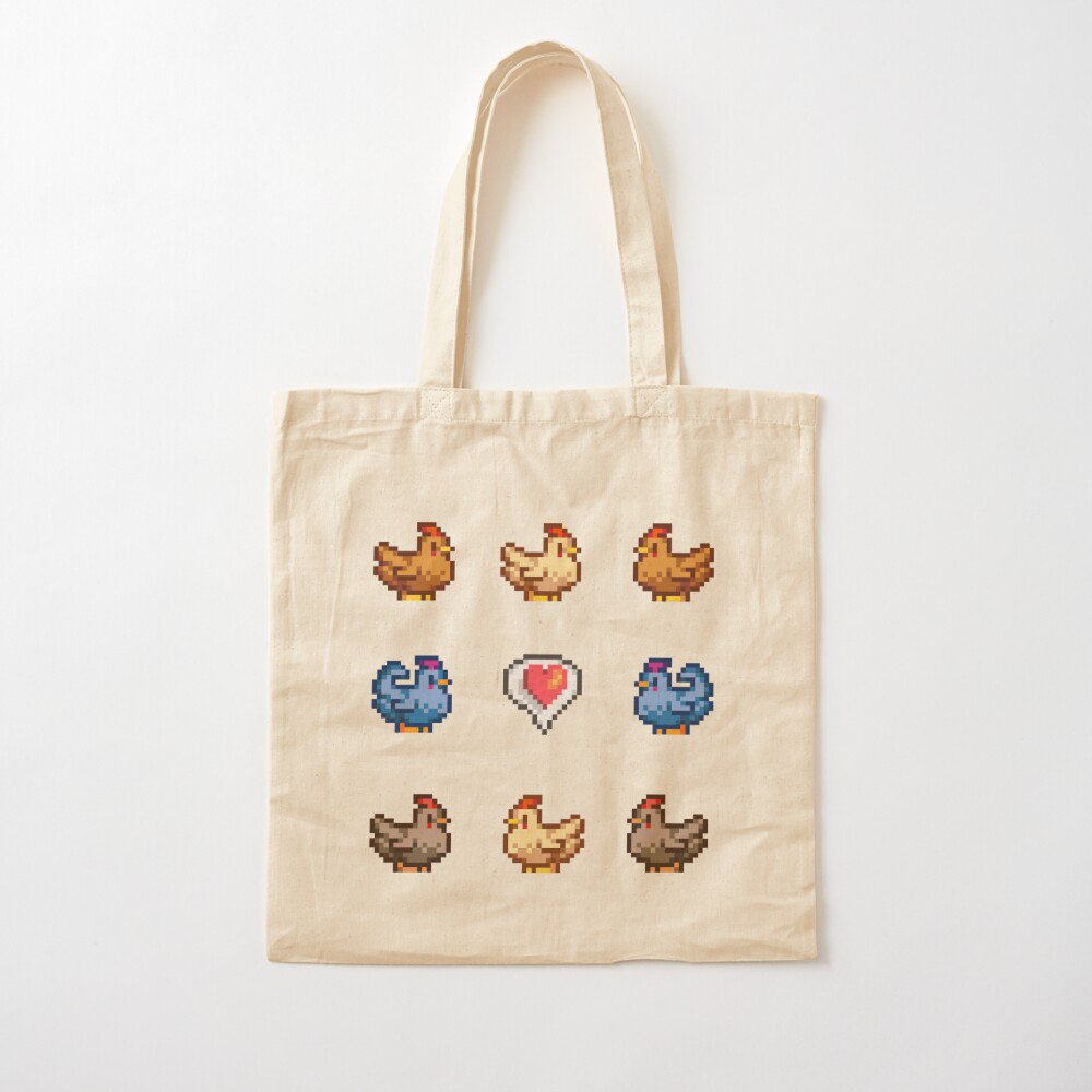 Stardew Valley Chickens Tote Bag