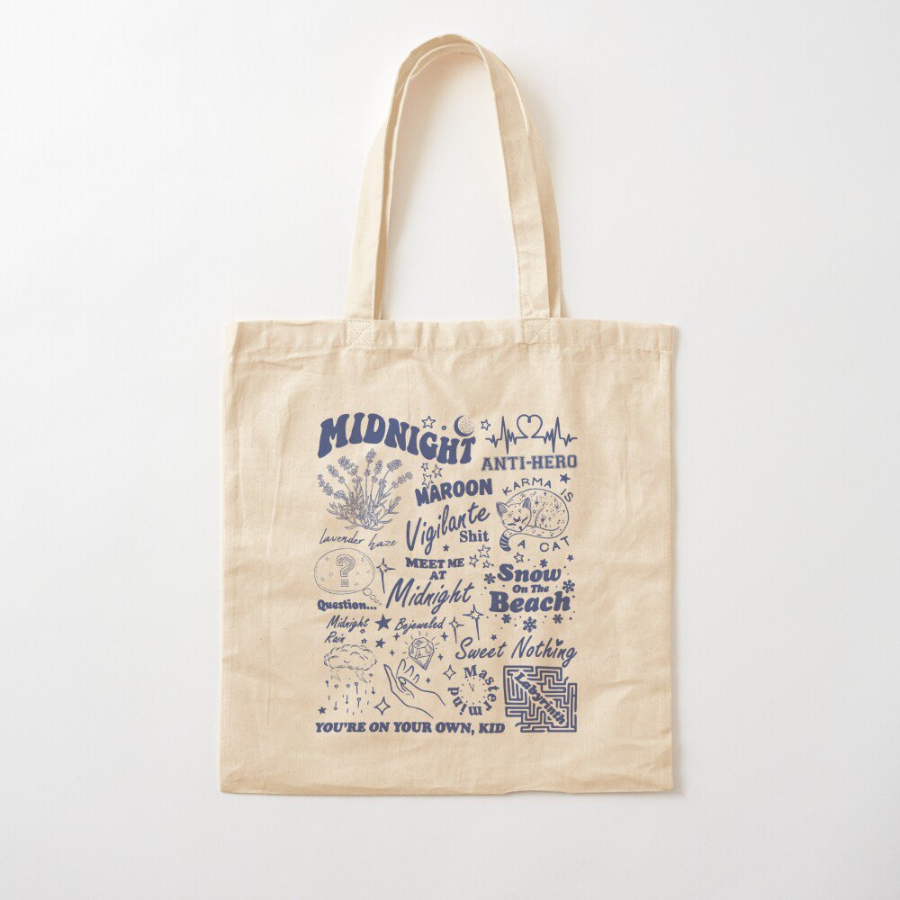 Midnights Album - Taylor Swift Meet Me At Midnight Midnights Tote Bag