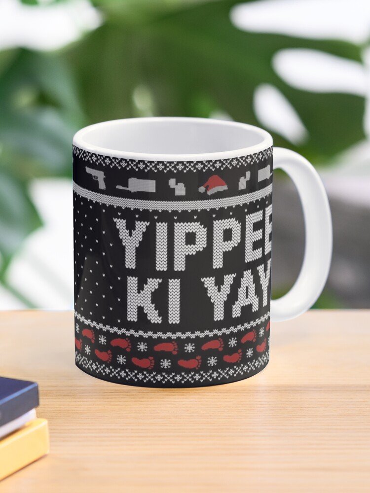 Yippee Ki Yay Funny Christmas Movie Quotes Coffee Mug