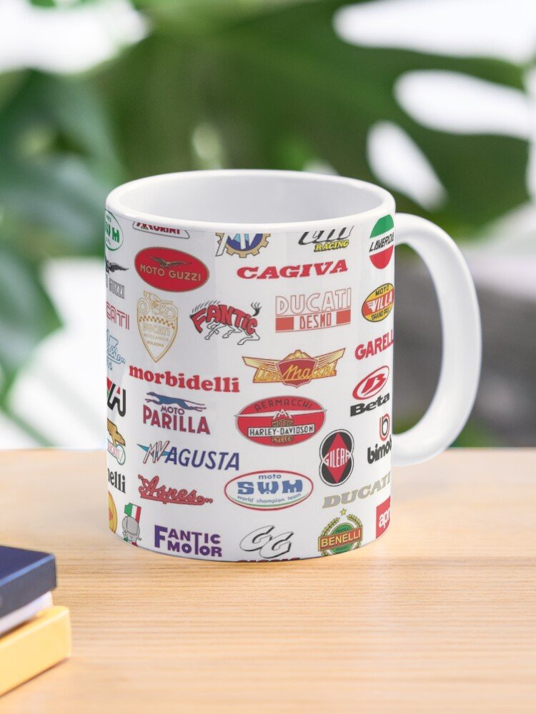 Famous Italians Motorcycle Brands Coffee Mug