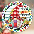 Teach Love Inspire Gnome Christmas Ornament