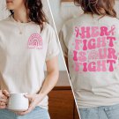 Her Fight Is Our Fight Shirt, Breast Cancer Shirt, Cancer Awareness Shirt, Pink Ribbon Shirt