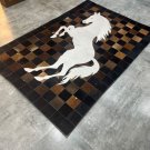 Cowhide Hair On Leather Patchwork Rugs