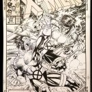 Uncanny X-Men #277 by Jim Lee 11x17 FRAMED Original Art Poster Marvel Comics