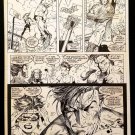 X-Men #4 pg. 8 basketball Jim Lee 11x17 FRAMED Original Art Poster Marvel Comics
