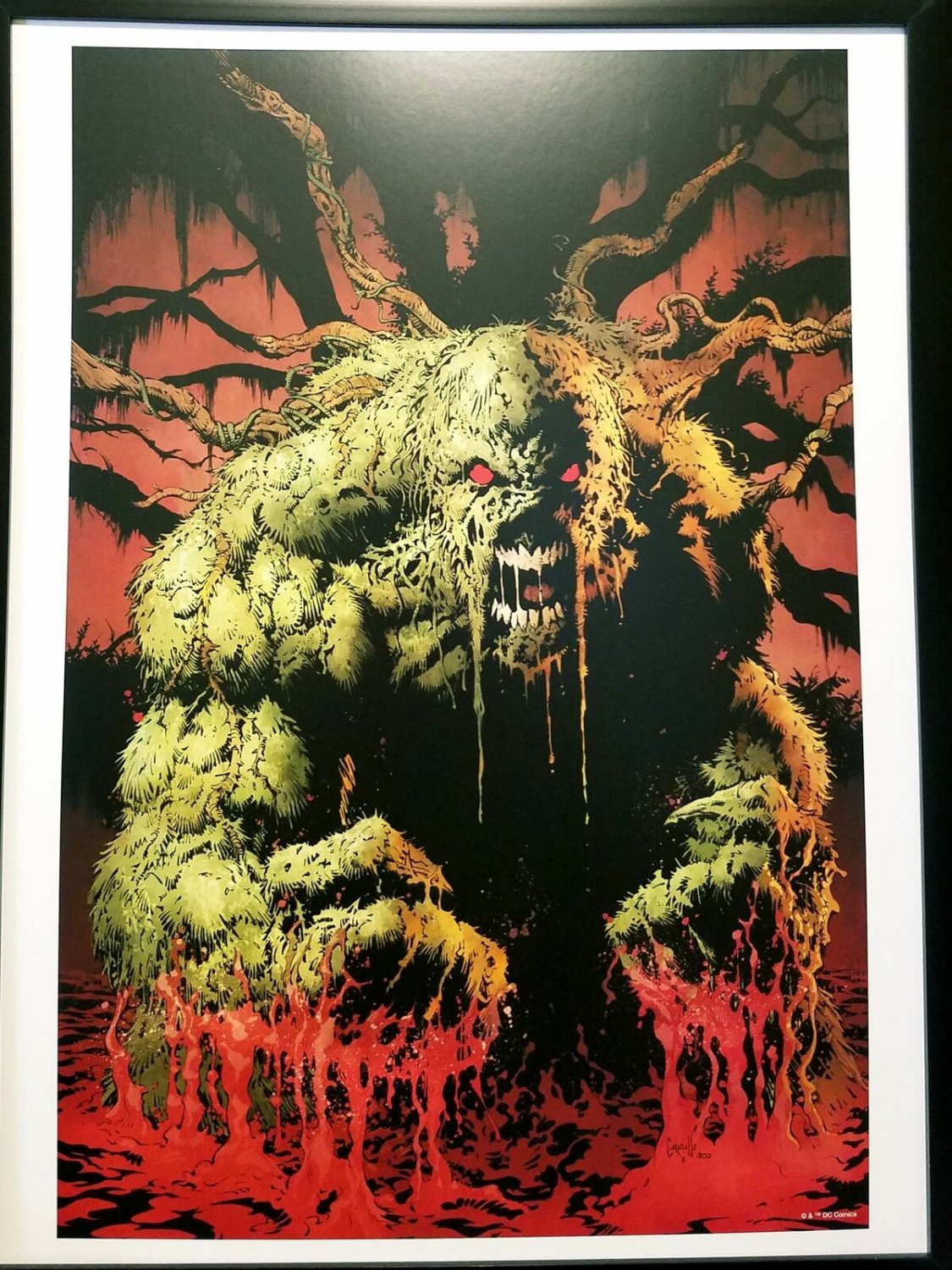 Swamp Thing by Greg Capullo FRAMED 12x16 Art Print DC Comics Poster
