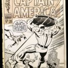 Captain America #105 by Jack Kirby 11x17 FRAMED Original Art Poster Marvel Comic