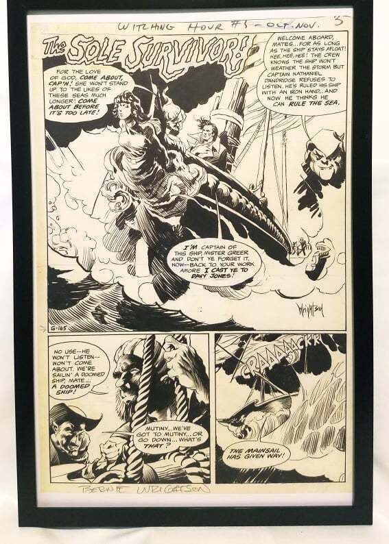 Witching Hour #5 pg. 1 by Bernie Wrightson 11x17 FRAMED Original Art Poster DC C