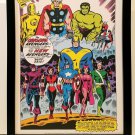 Avengers MCU by Don Heck 9x12 FRAMED Marvel Comics Vintage Art Print Poster