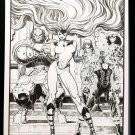 Inhumans #1 Medusa by Art Adams 11x17 FRAMED Original Art Poster Marvel Comics