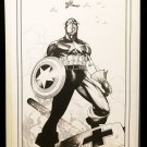 Captain America by Travis Charest 11x17 FRAMED Original Art Poster Marvel Comics