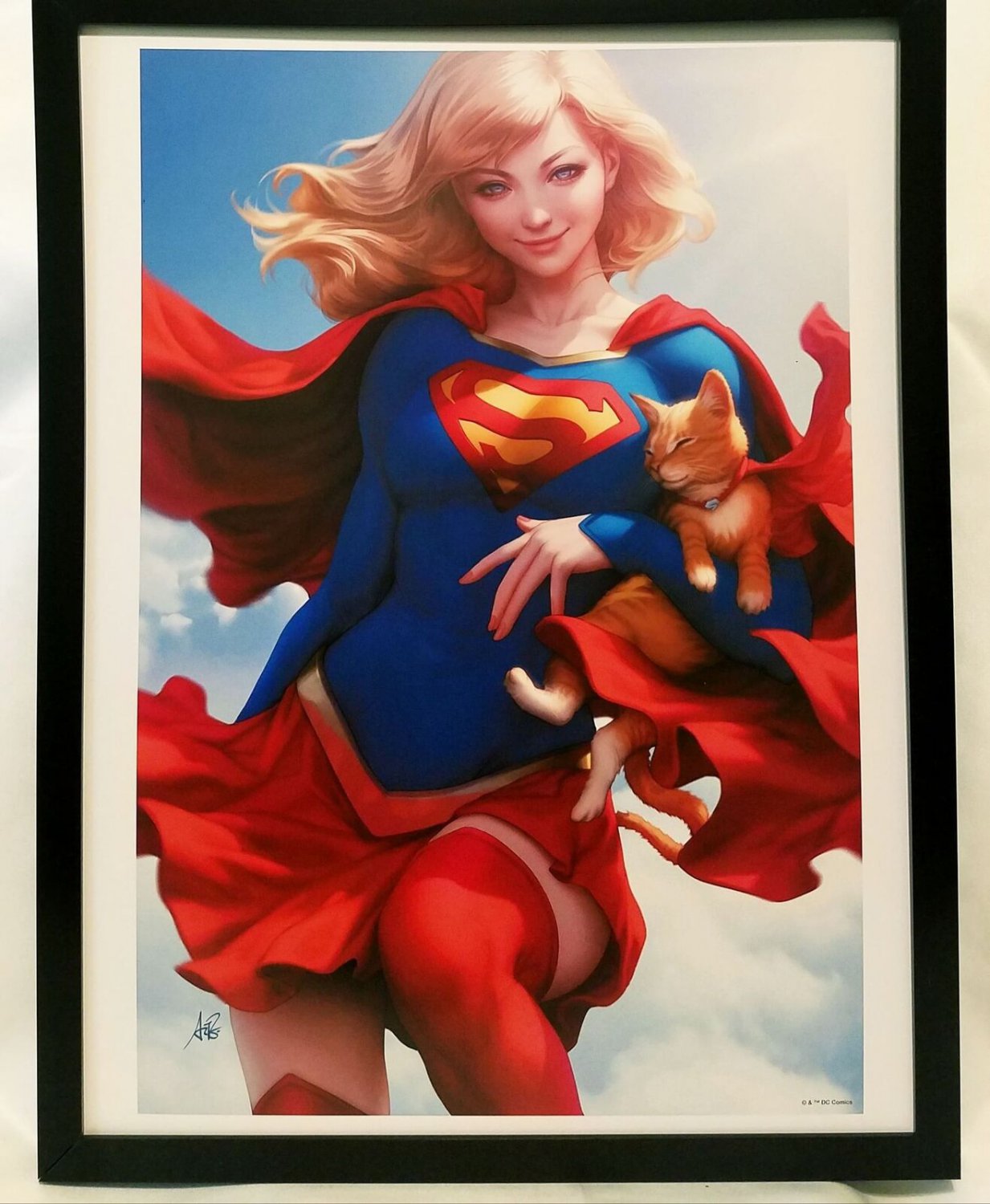 Supergirl By Stanley Artgerm Lau Framed X Art Print Dc Comics Poster