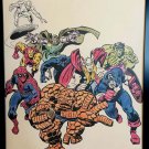 NFL Pro Magazine cover by John Buscema 11x17 FRAMED Original Art Print Marvel Co