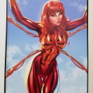 Mary Jane Iron Spider by J. Scott Campbell 8x12 FRAMED Marvel Comic Art Piece
