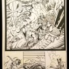 X-Men #7 pg. 16 Psylocke Jim Lee 11x17 FRAMED Original Art Poster Marvel Comics