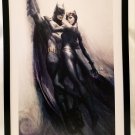 Batman & Catwoman by Stanley Artgerm Lau FRAMED 12x16 Art Print DC Comics Poster