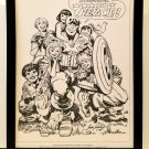 Captain America by Jack Kirby 9x12 FRAMED Marvel Comics Pin-Up Original Art Prin