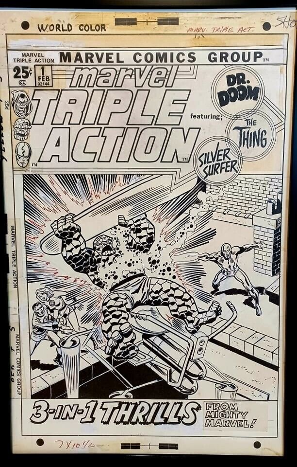 Marvel Triple Action #1 by John Buscema 11x17 FRAMED Original Art Print Marvel C