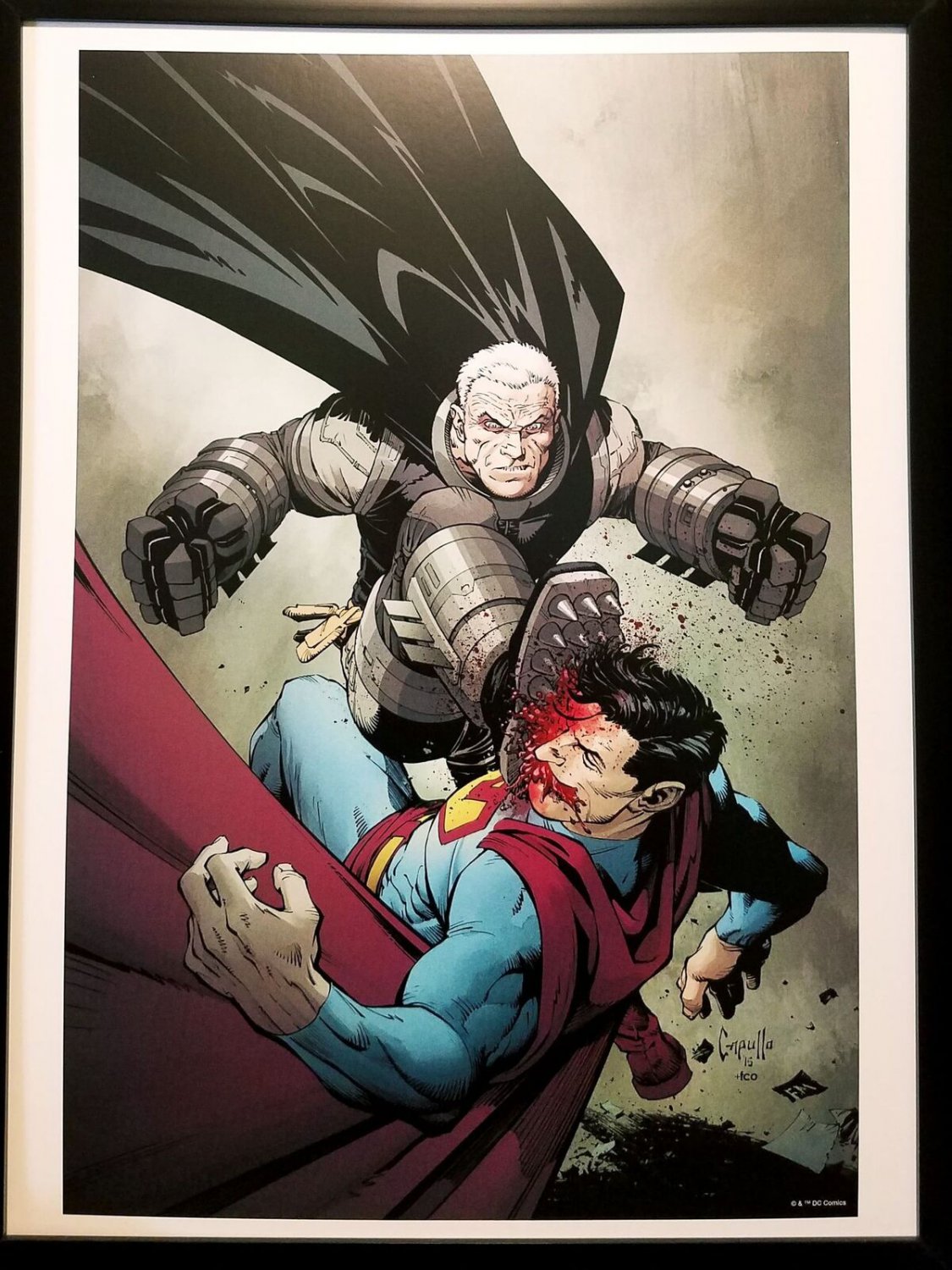 Batman Dark Knight Superman by Greg Capullo FRAMED 12x16 Art Print DC Comics Pos
