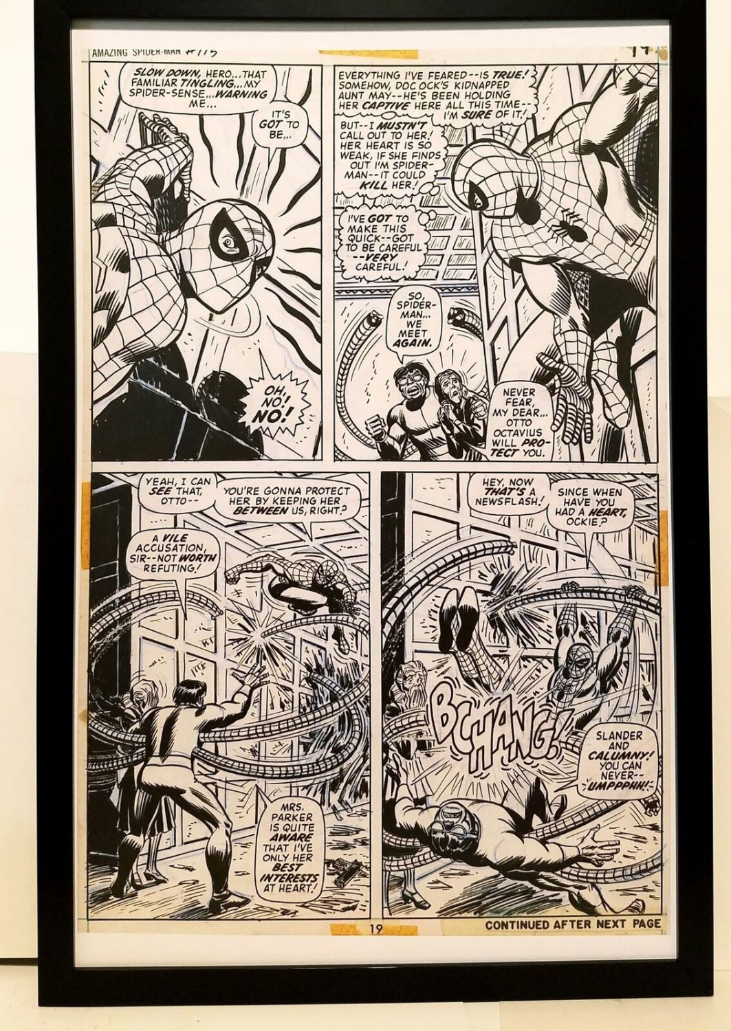 Amazing Spider-Man #115 pg. 19 John Romita 11x17 FRAMED Original Art Print Marve