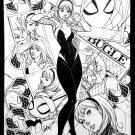 Spider-Gwen #1 J. Scott Campbell 11x17 FRAMED Original Art Poster Marvel Comics