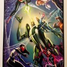 Spider-Verse w/ Gwen Silk by J. Scott Campbell 8x12 FRAMED Marvel Art Piece