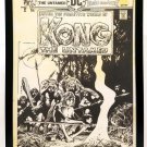 Kong the Untamed #2 by Bernie Wrightson 11x17 FRAMED Original Art Poster DC Comi