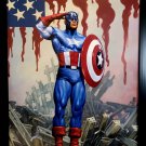 Captain America Marvel Masterpieces by Joe Jusko 9x12 FRAMED Comics Art Print